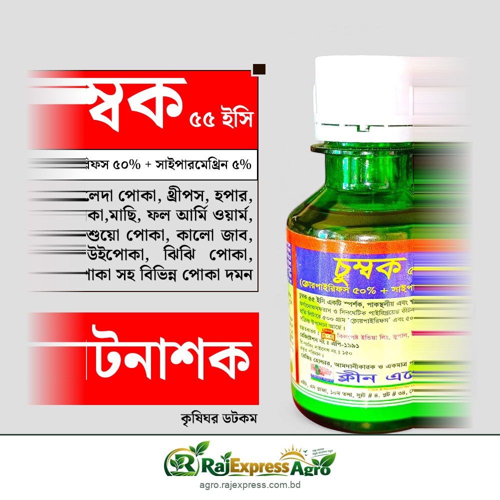 চুম্বক ৫৫ ইসি কীটনাশক (ক্লোরপাইরিফস + সাইপারমেথ্রিন)