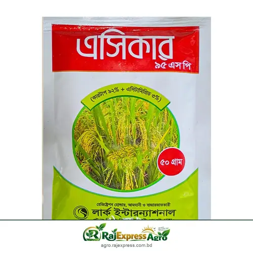 এসিকার ৯৫ এসপি কীটনাশক (কার্টাপ ৯২% + অ্যাসিটামিপ্রিড ৩%)